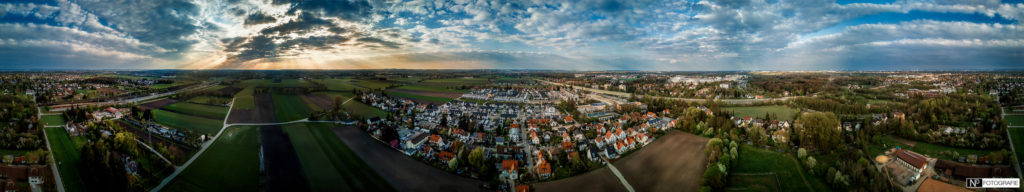 Karlsfeld-Luftaufnahme-Panorama